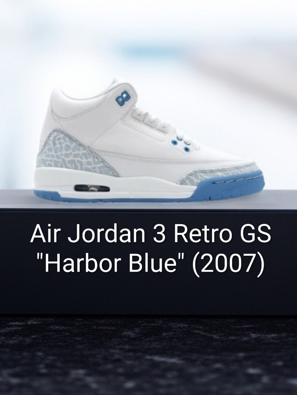 Air Jordan 3 Retro GS "Harbor Blue" (2007) W7.5/M6Y Worn Once